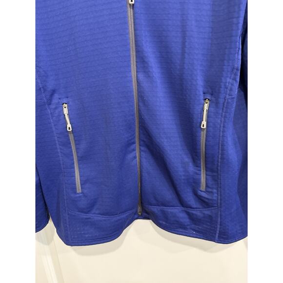 Patagonia R Series Full Zip Blue Grid Fleece Jacket Womens Size Large - Picture 3 of 10